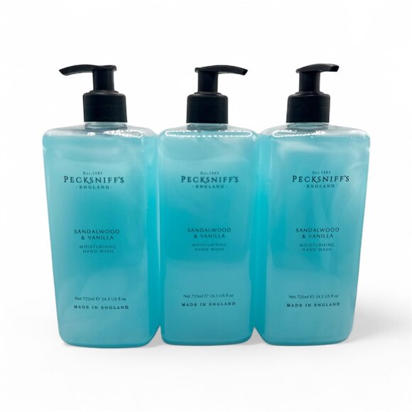 NEW 3x Pecksniffs Sandalwood Vanilla Moisturizing Liquid Soap, 25.3 fl oz - Picture 1 of 2